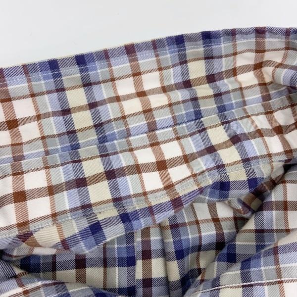 A.PRESSE アプレッセ フレンネルシャツ チェックシャツ 22AW 美品 22AAP-02-06HA 羽織り メンズ サイズ1 ブルー系 トップス DM19120■の画像