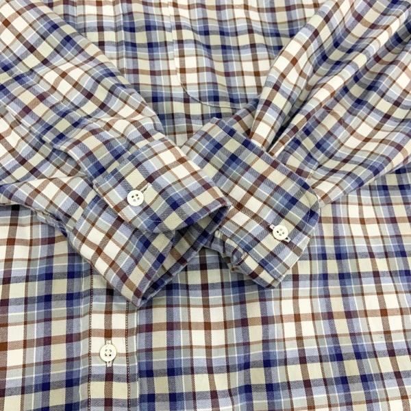 A.PRESSE アプレッセ フレンネルシャツ チェックシャツ 22AW 美品 22AAP-02-06HA 羽織り メンズ サイズ1 ブルー系 トップス DM19120■の画像