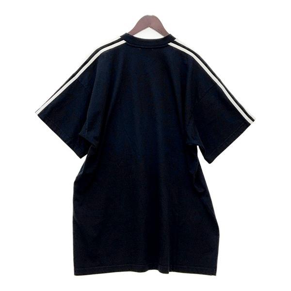 バレンシアガ × アディダス　オーバーサイズtシャツ　黒 BALENCIAGA / ADIDAS バレンシアガ アディダス オーバーサイズTシャツ