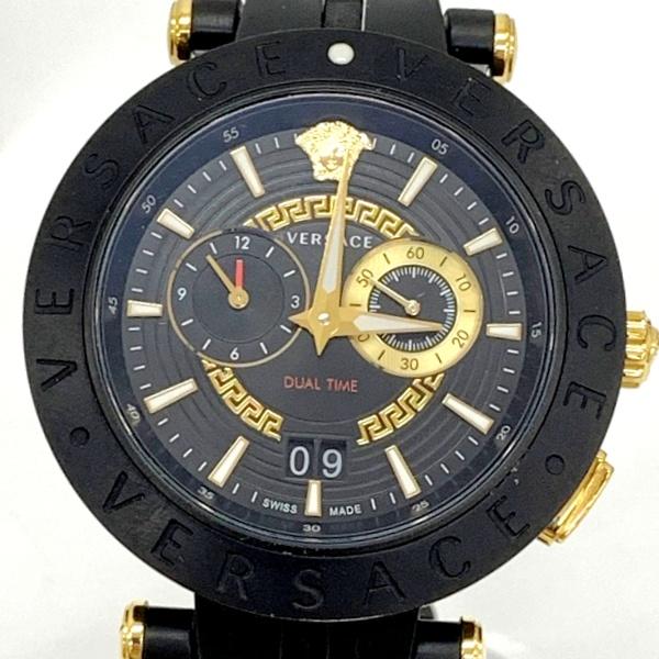 VERSACE ヴェルサーチェ V-レースデュアルタイム 腕時計 クォーツ