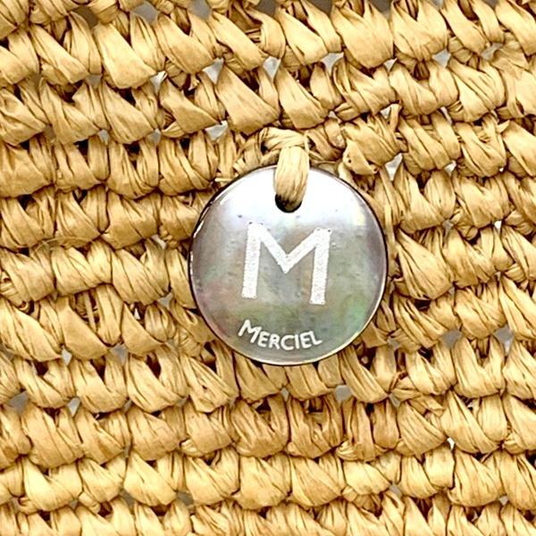 MERCIEL メルシエール ラフィア製 トートバッグ ショルダーバッグ