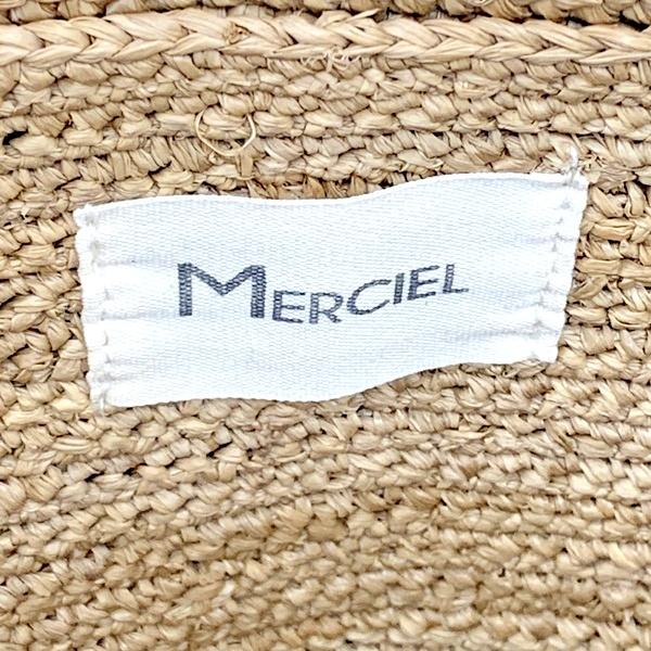 MERCIEL メルシエール ラフィア製 トートバッグ ショルダーバッグ