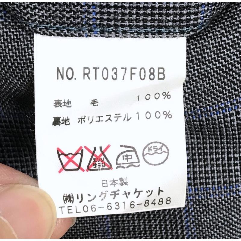 リングヂャケット 3ピース スーツ セットアップ グレンチェック ジャケット ベスト パンツ メンズ サイズ46 ブルーグレー Ring Jacket 背広 A3087 1 サンステップ Yahoo 店 通販 Yahoo ショッピング