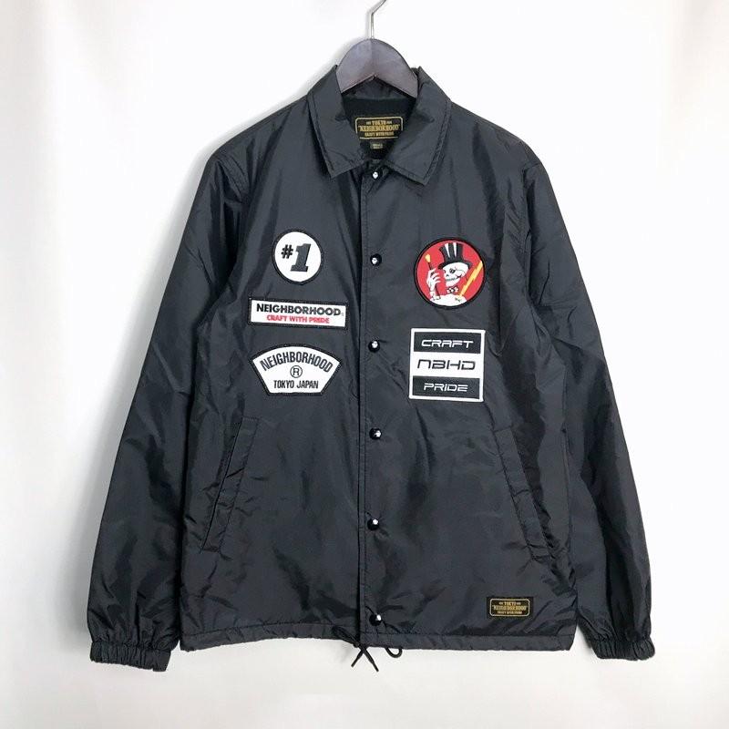 ネイバーフッド コーチジャケット ブルゾン アウター 17AW ワッペン バクプリ メンズ Sサイズ ブラック NEIGHBORHOOD 上着  A3202◆ :1-240002192656:サンステップ Yahoo!店 - 通販 - Yahoo!ショッピング