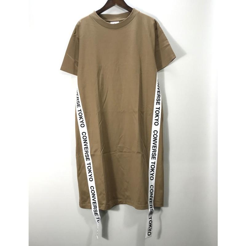 コンバース トウキョウ テープワンピース aw 半袖 ロゴ 星 タグ付き 新品同様 レディース サイズ9号 ブラウン Converse Tokyo トップス 996 1 サンステップ Yahoo 店 通販 Yahoo ショッピング
