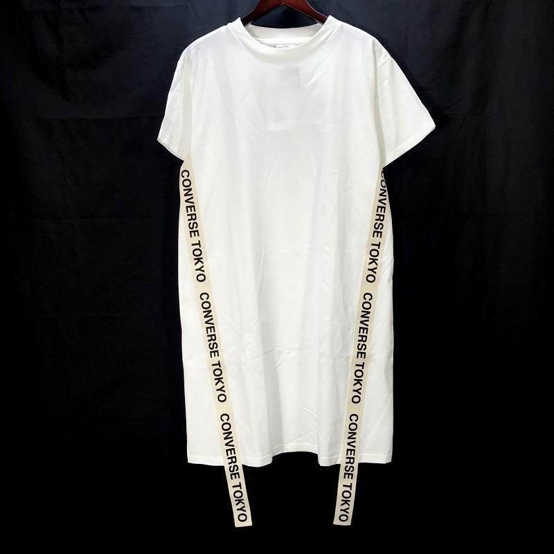 コンバース トウキョウ テープワンピース aw 半袖 ロゴ 星 タグ付き メルローズ 新品同様 レディース サイズ9号 ホワイト Converse Tokyo トップス 999 1 サンステップ Yahoo 店 通販 Yahoo ショッピング