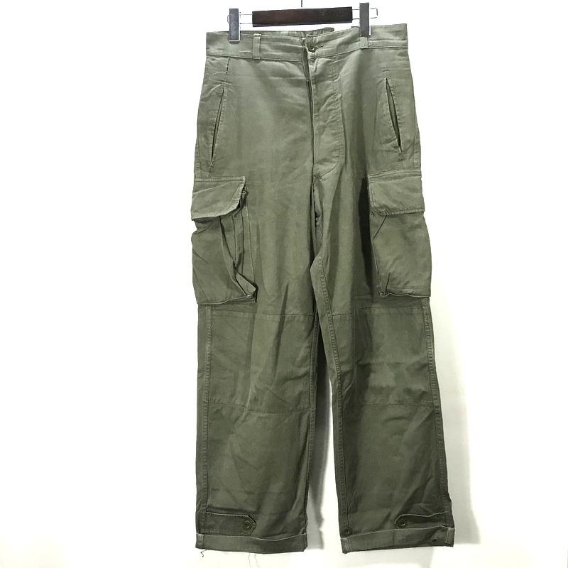 ミリタリー フランス軍 カーゴパンツ ズボン 後期 M47 年代物 ヴィンテージ コレクション メンズ サイズ31 Mサイズ相当 カーキ 古着 ボトムス 866 1 サンステップ Yahoo 店 通販 Yahoo ショッピング