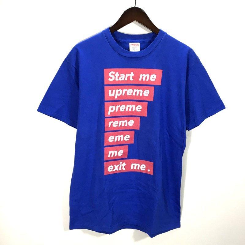 シュプリーム Start Me Tee 半袖 Tシャツ プリントtee カットソー ネコポス発送 メンズ Mサイズ ブルー Supreme トップス A5925 1 サンステップ Yahoo 店 通販 Yahoo ショッピング