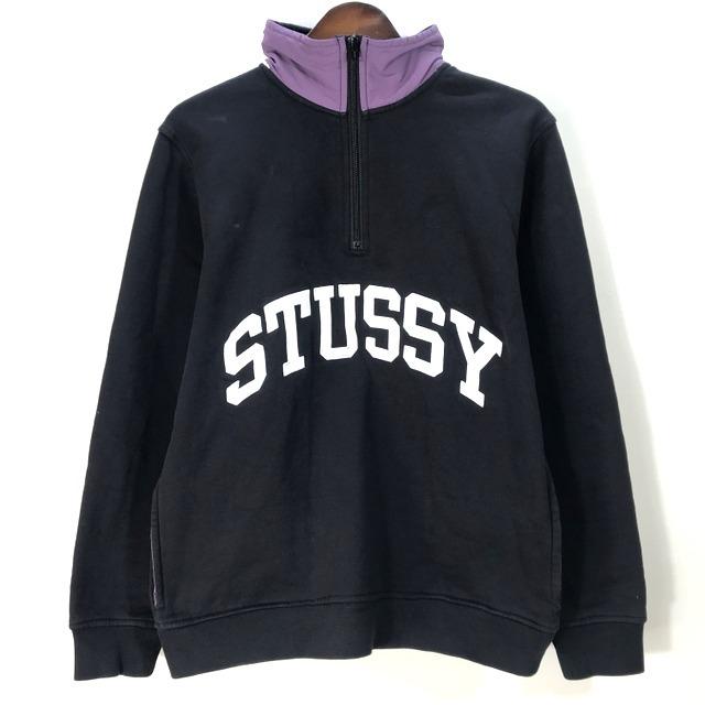 ご予約品 STUSSY ハーフジップ スウェット Mサイズ hirota.com.br