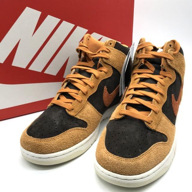 ナイキ DUNK HIGH PRM DARK CURRY DD1401-200 スニーカー シューズ 箱