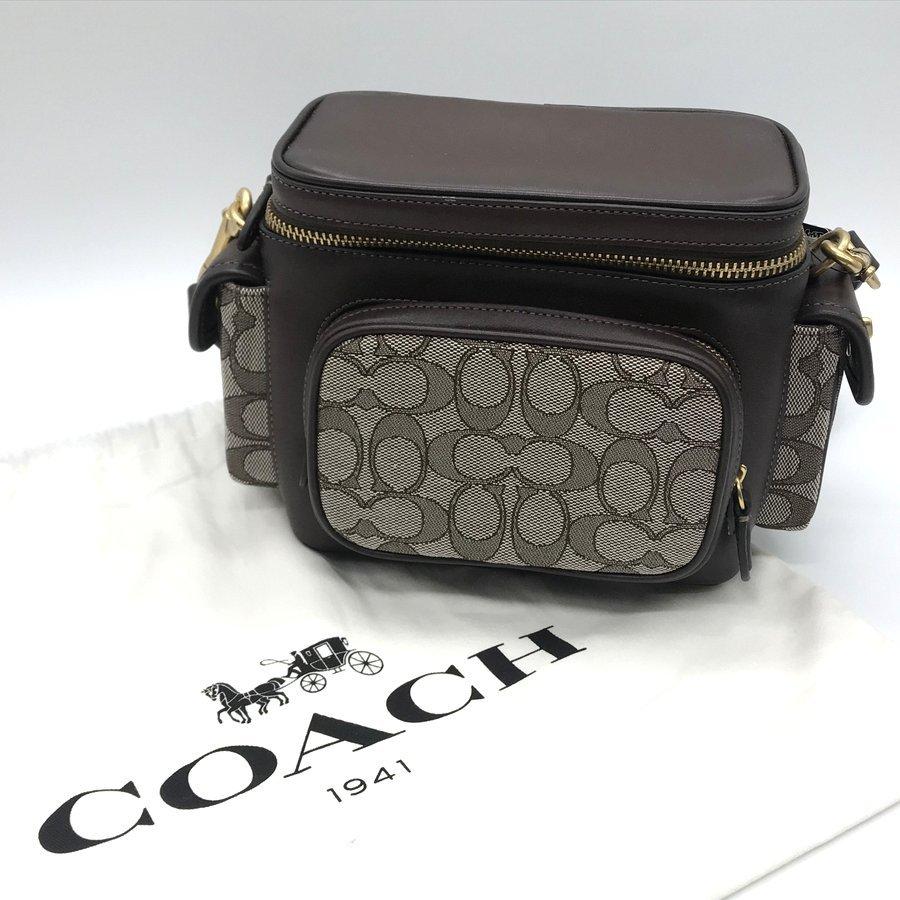 コーチ ユーティリティクロスボディ18 シグネチャージャカード C3906  