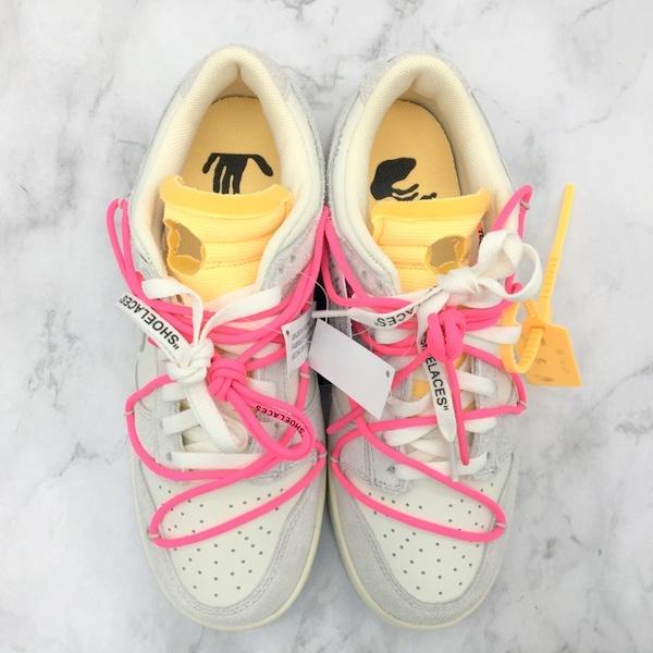 高級ブランド Low Dunk White Off ナイキ 新品同様 箱付 スニーカー Dj0950 117 The50 Low Dunk White Off The50 625 靴 Nike ピンク ホワイト 27cm メンズ 新品同様 タグ付き 箱付き シューズ スニーカー Dj0950 117 シューズ