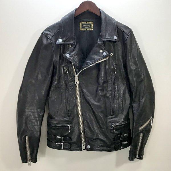 即納最大半額 ドレストリップ ダブル レザー ライダース 稲妻 牛革