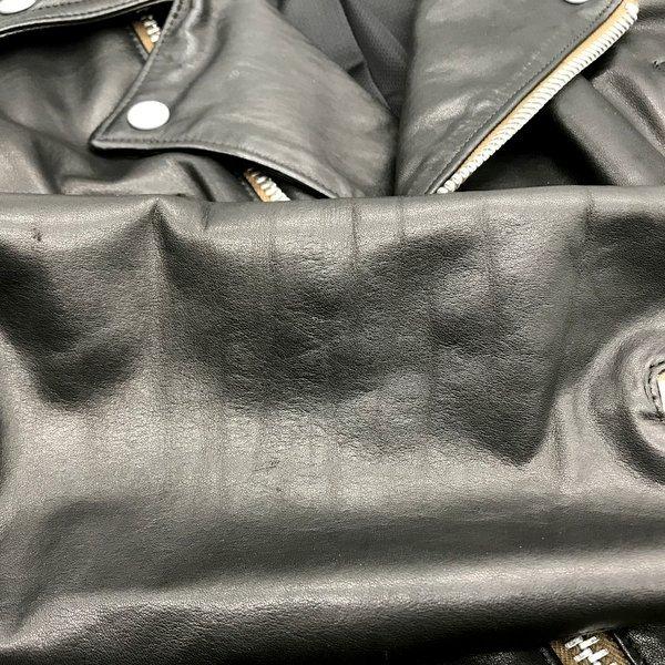 drestrip ドレストリップ ダブル レザー ライダース 稲妻 牛革 