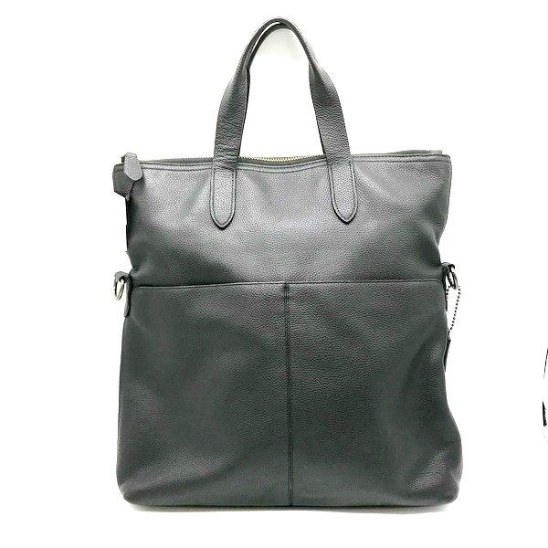 COACH トートバッグ Metropolitan Utility Tote メトロポリタン ぺブルドレザー 牛革 F24840 メンズ ブラック コーチ 服飾小物 B1202◆｜sunstep｜02