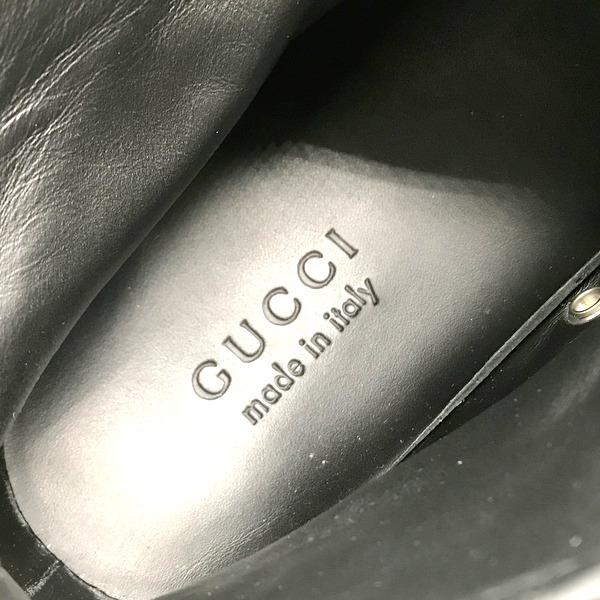 GUCCI スニーカー レザー Mirosoft Logo High Top ハイカット 423300