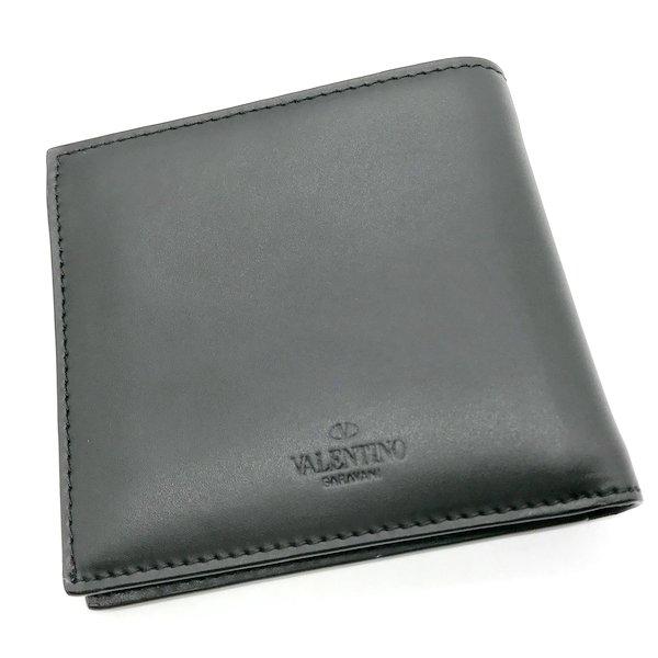 ヴァレンティノ 財布 二つ折り ロゴ コンパクト レザー イタリア製