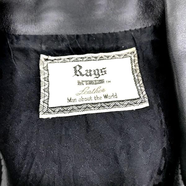 RAGS McGREGOR Rags レザージャケット ダブル ライダース RAGS McGREGOR Rags レザージャケット ダブル ライダース