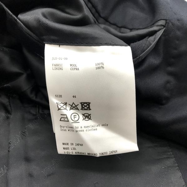 定価8万ジョンローレンスサリバン袖レザー加工スタジャンジャケット日本製 ジョンローレンスサリバン 22SS レザーライダースジャケット 48