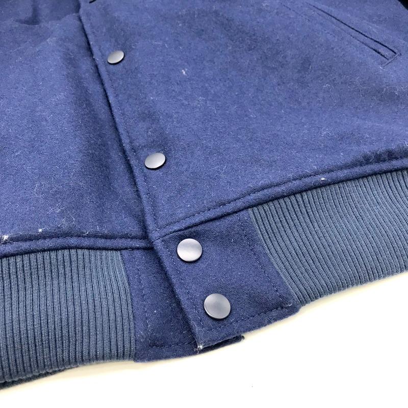 HELLRAZOR EMB LOGO FULLMELTON STADIUM JACKET NAVY スタジアム HELLRAZOR EMB LOGO FULLMELTON STADIUM JACKET NAVY スタジアム