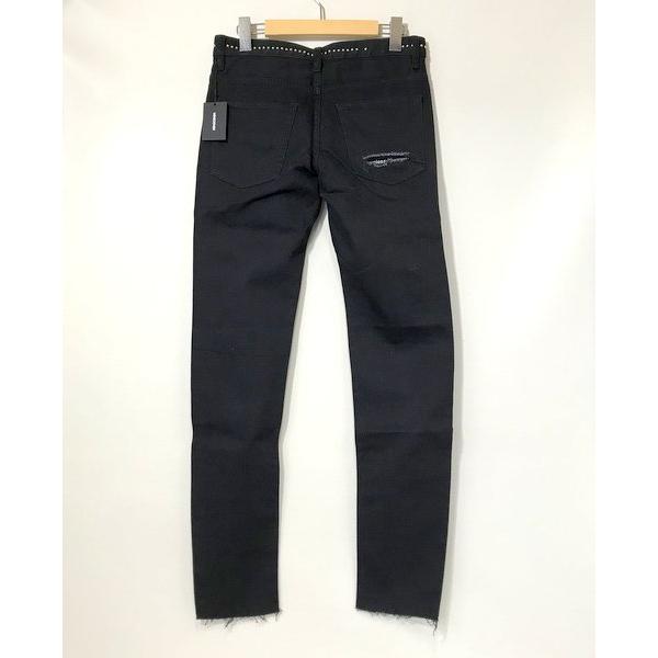 MINEDENIM スタッズクラッシュ スリムデニム パンツ ダメージ加工 