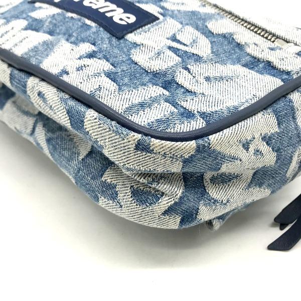 Supreme SS Fat Tip Jacquard Denim Waist Bag ファット ティップ ジャカード デニム ウエスト バッグ  男女兼用 ブルー シュプリーム 服飾小物 B◆