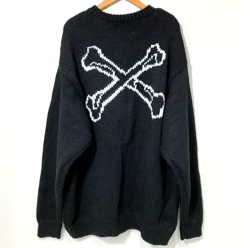 WTAPS 22AW 222MADT-KNM02 ARMT SWEATER クロスボーン クルーネック 