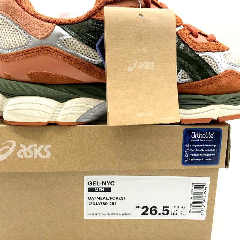 ASICS Asics Gel-NYC Oatmeal/Forest ゲル NYC オートミール 