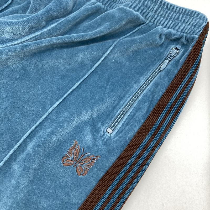 Needles（ニードルス） ナロートラックパンツ MR293 ベロア 刺繍