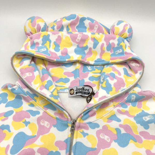 A BATHING APE josewong ABCD ZIP UP CANDY フーディー ジップ A BATHING APE josewong ABCD ZIP UP CANDY フーディー ジップ