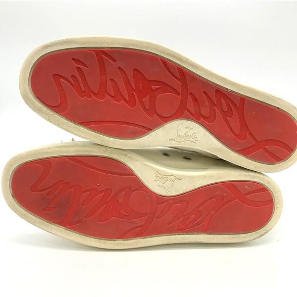 Christian Louboutin スタッズ付きハイカット レザースニーカー Christian Louboutin スタッズ付きハイカット レザースニーカー