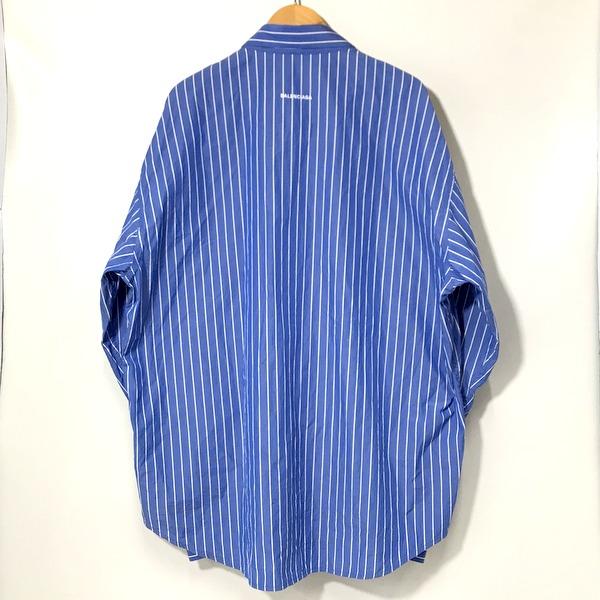 BALENCIAGA stripe long sleeve shirt テレフォンストライプロング 