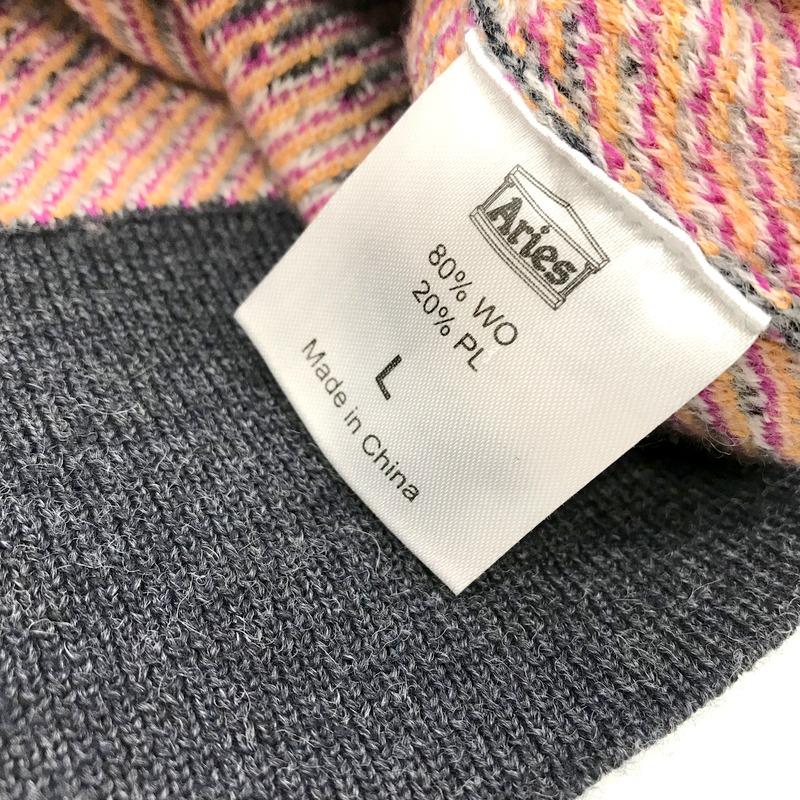 ARIES HENGE KNIT JUMPER FUAR20040 ニットセーター ストリート ARIES HENGE KNIT JUMPER FUAR20040 ニットセーター ストリート
