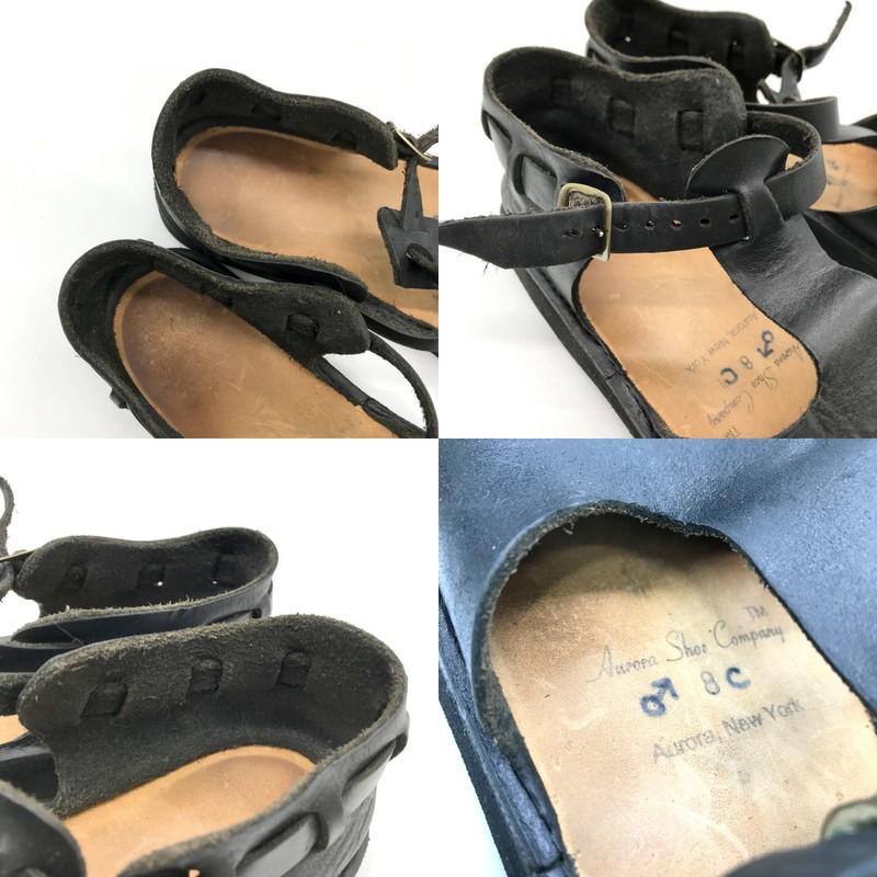 AURORA SHOES レザー サンダル 8c ウエストインディアン シューズ 革 