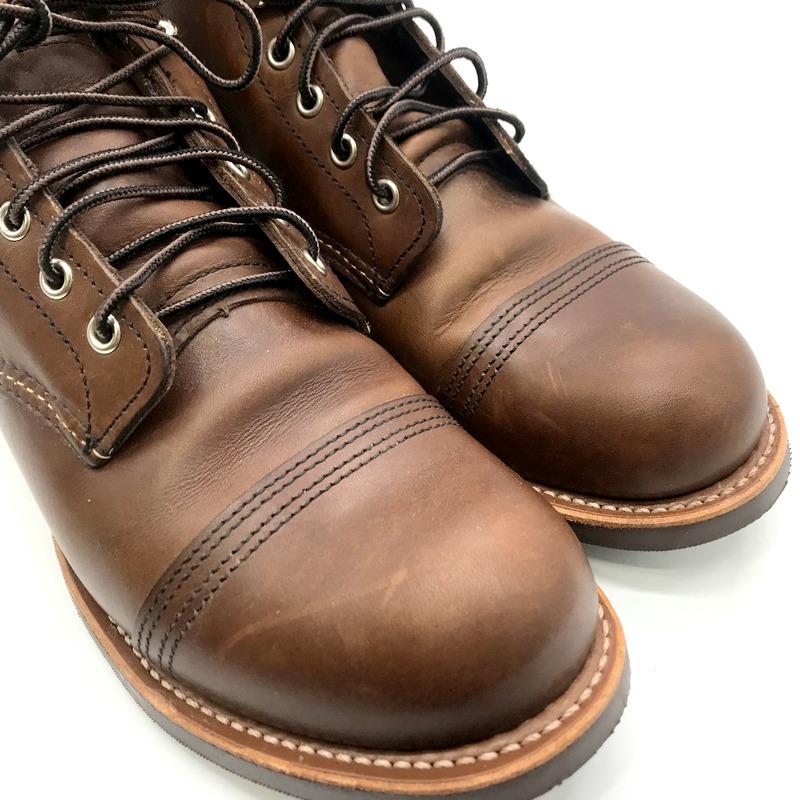 RED WING 8111 IRON RANGER アイアン レンジ ブーツ レースアップブーツ ワークブーツ メンズ US 9.5 ブラウン系 レッドウイング 靴 B3742◆｜sunstep｜06