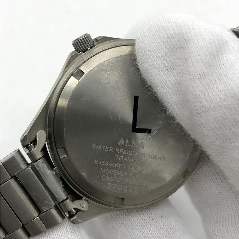 ALBA アルバ 腕時計 VJ53-KKF0 メンズ シルバー 服飾小物 B14253 