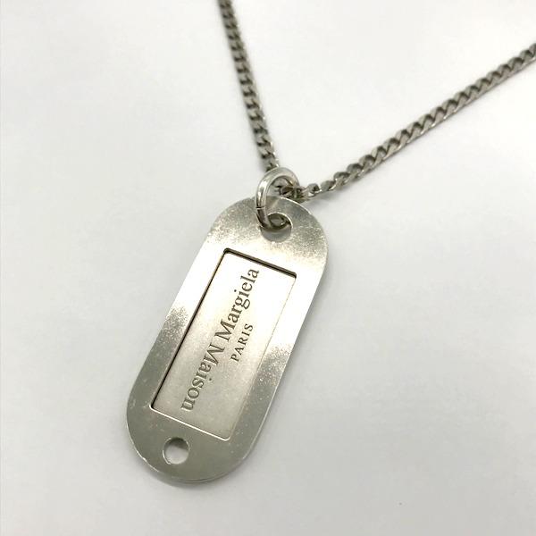 Maison Margiela ドッグタグネックレス ロゴプレート SILVER925 Maison Margiela ドッグタグネックレス ロゴプレート SILVER925