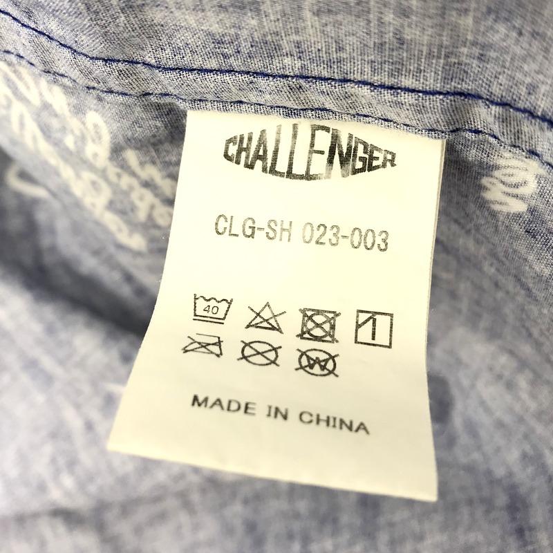 CHALLENGER 半袖シャツ CLG-SH 023-003 SS MULTI SIGNATURE SHIRT 