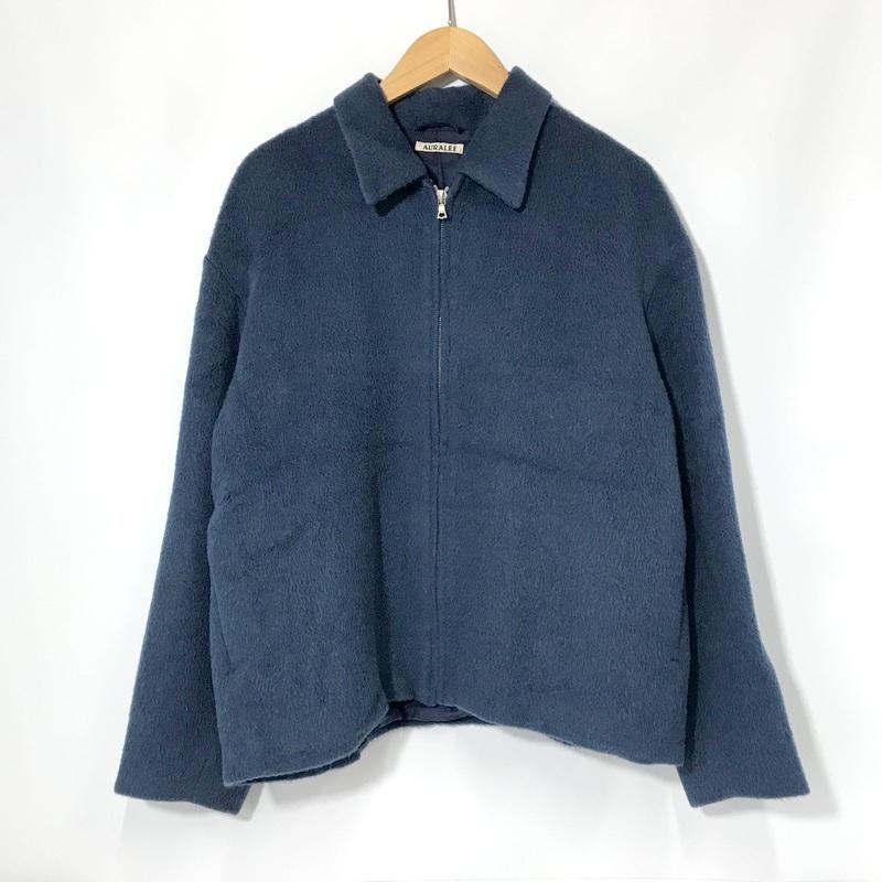 AURALEE ジップブルゾン BABY ALPACA ZIP BLOUSON A7AB01AK AURALEE ジップブルゾン BABY ALPACA ZIP BLOUSON A7AB01AK
