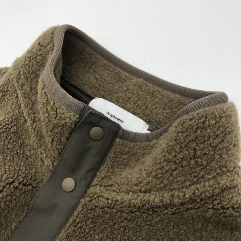Graphpaper / フリースジャケット/1/ウール/CML/GU193-70042// Graphpaper ボアジャケット フリースジャケット GU193-70042 フル