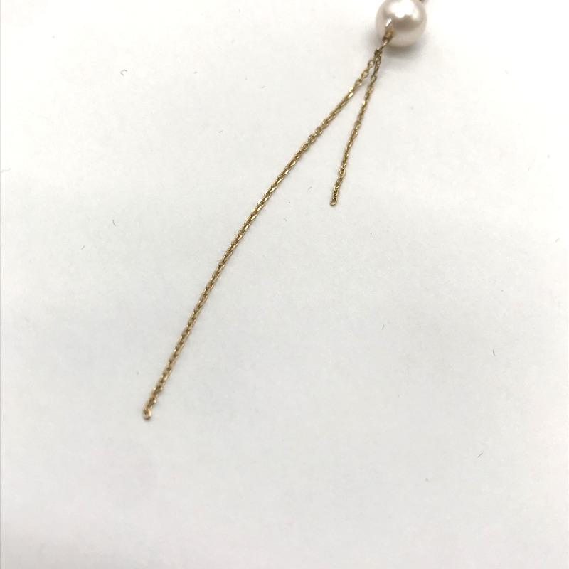 HIROTAKA アコヤパール チェーンピアス 美品 アクセサリー ジュエリー  