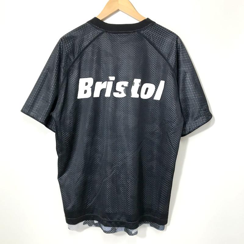 F.C.Real Bristol F.C.B.R FCRB-170023 メッシュTシャツ 半袖 リバーシブル カモフラ柄 ロゴ メンズ L グレー系 エフシーレアルブリストル トップス A10025◆｜sunstep｜04