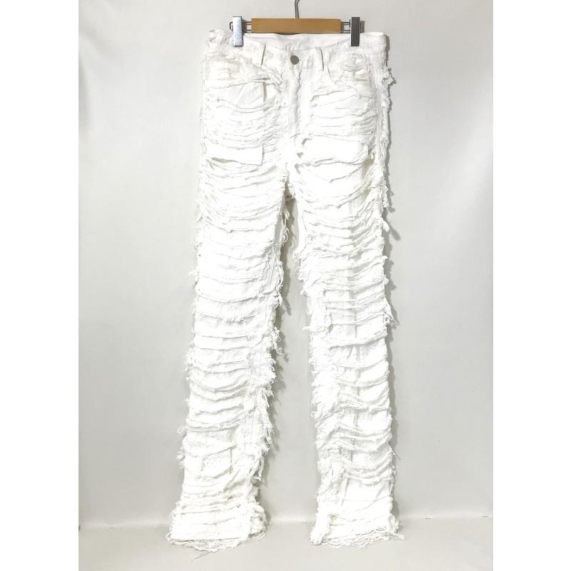 AONE4SURE x ILOVEUIHATEU LACE WHITE ジーンズ AONE4SURE x ILOVEUIHATEU LACE WHITE ジーンズ