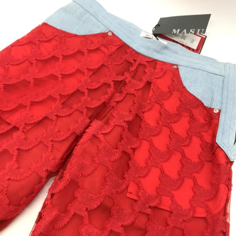 MASU（エムエーエスユー） エンジェルレースデニムパンツ 美品 MFFW 