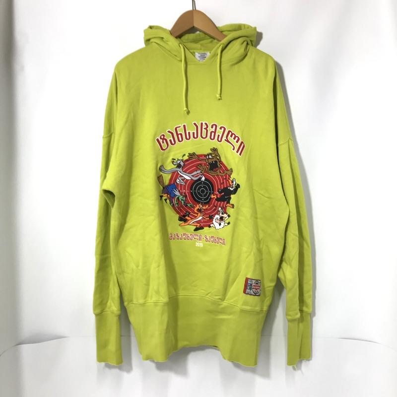 VETEMENTS パーカー CARTOON HOODIE カートゥーンフーディー 古着 刺繍 