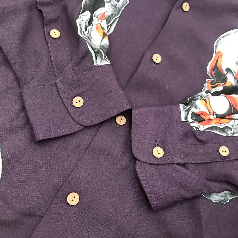 WACKO MARIA 56 TATTOO STUDIO 長袖 ハワイアンシャツ 美品 コラボ 