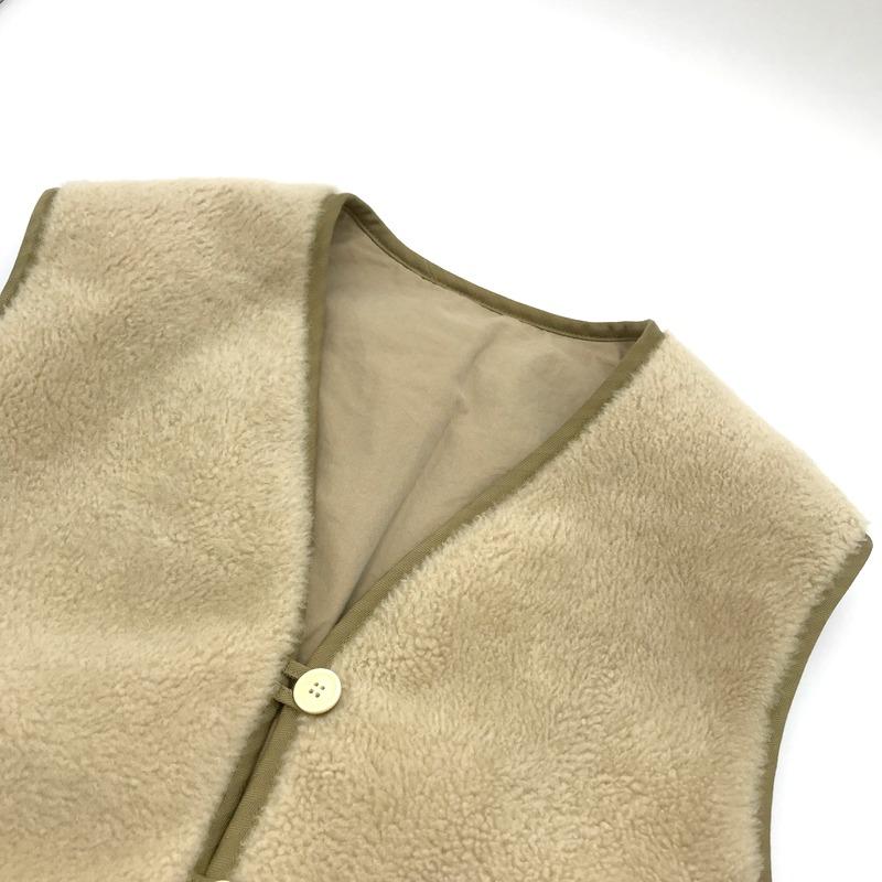 【美品・最終価格】visvim リバーシブルベスト オリーブグリーン 美品】visvim リバーシブルベスト オリーブグリーン