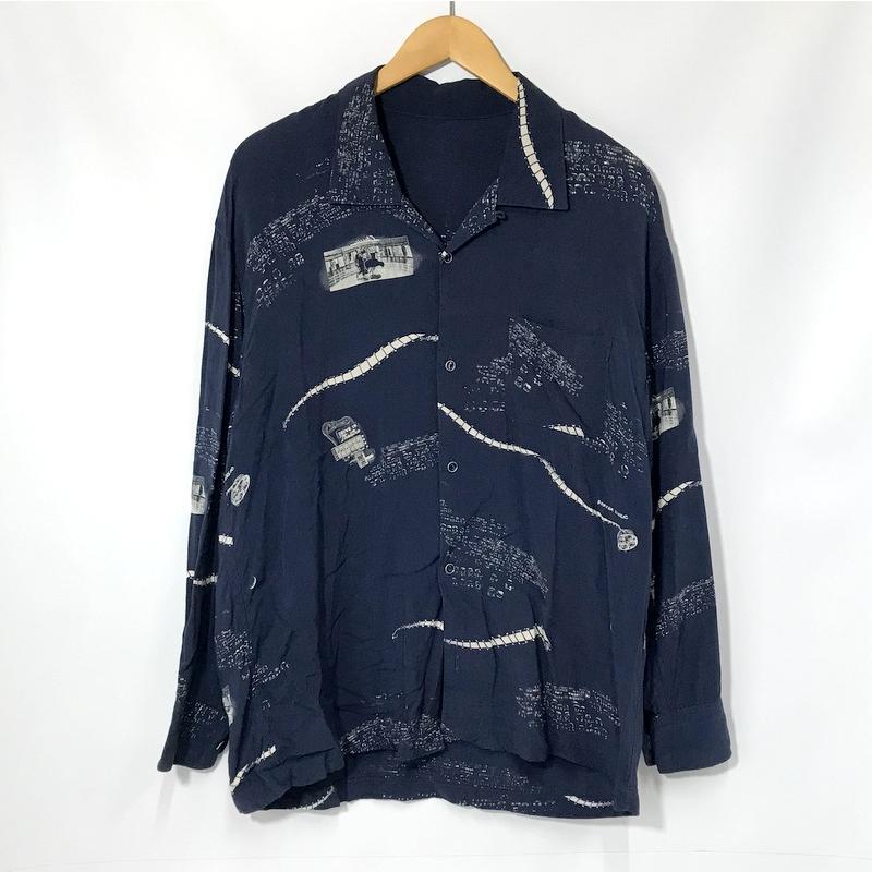 Porter Classic ALOHA LONG SHIRT 月夜の黒 アロハ ロングシャツ Porter Classic ALOHA LONG SHIRT 月夜の黒 アロハ ロングシャツ