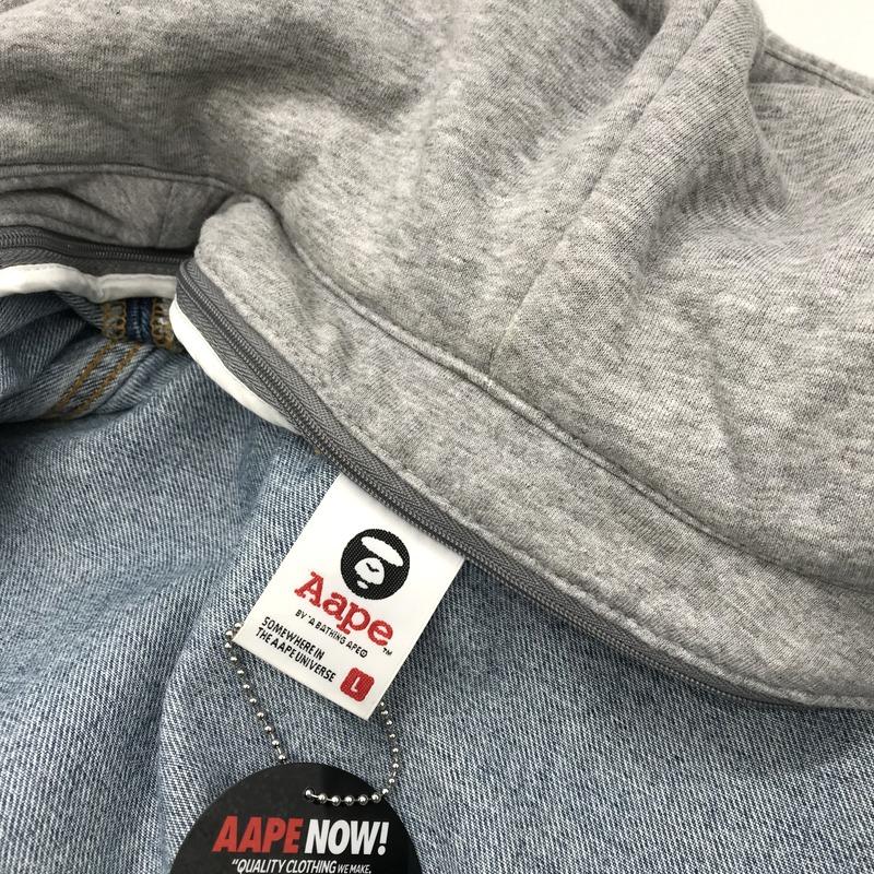 AAPE BY A BATHING APE デニムジャケット AAPLJM7354XXE フーディット 