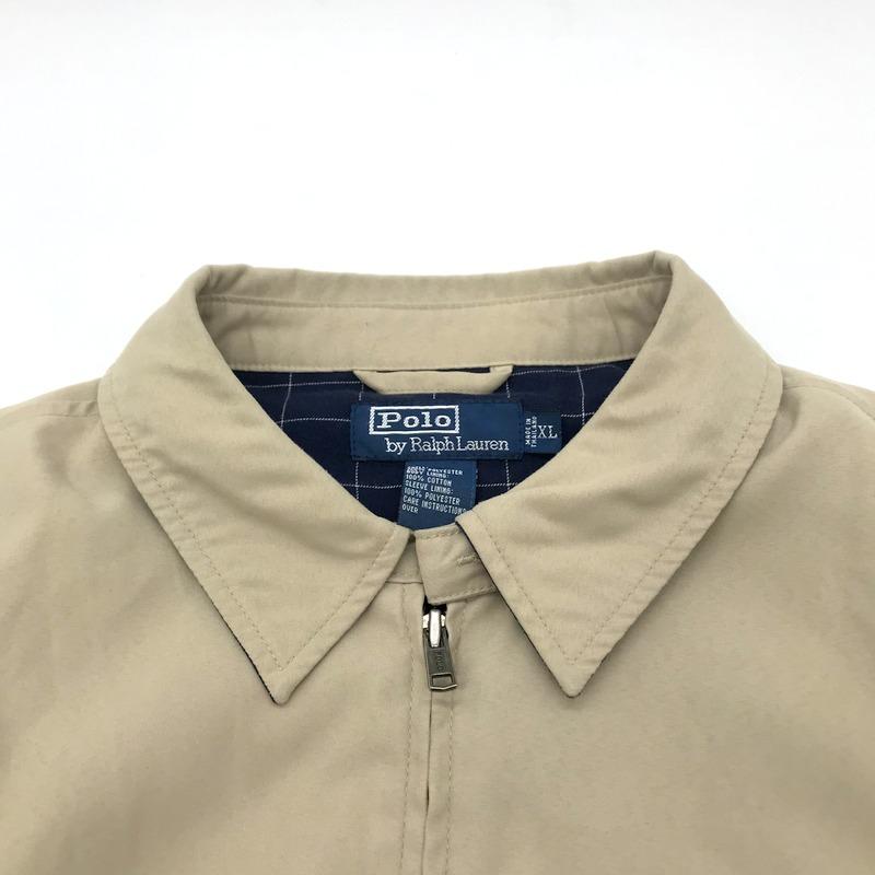 POLO RALPH LAUREN 90s ジャケット スイングトップ 内チェック柄 POLO RALPH LAUREN 90s ジャケット スイングトップ 内チェック柄